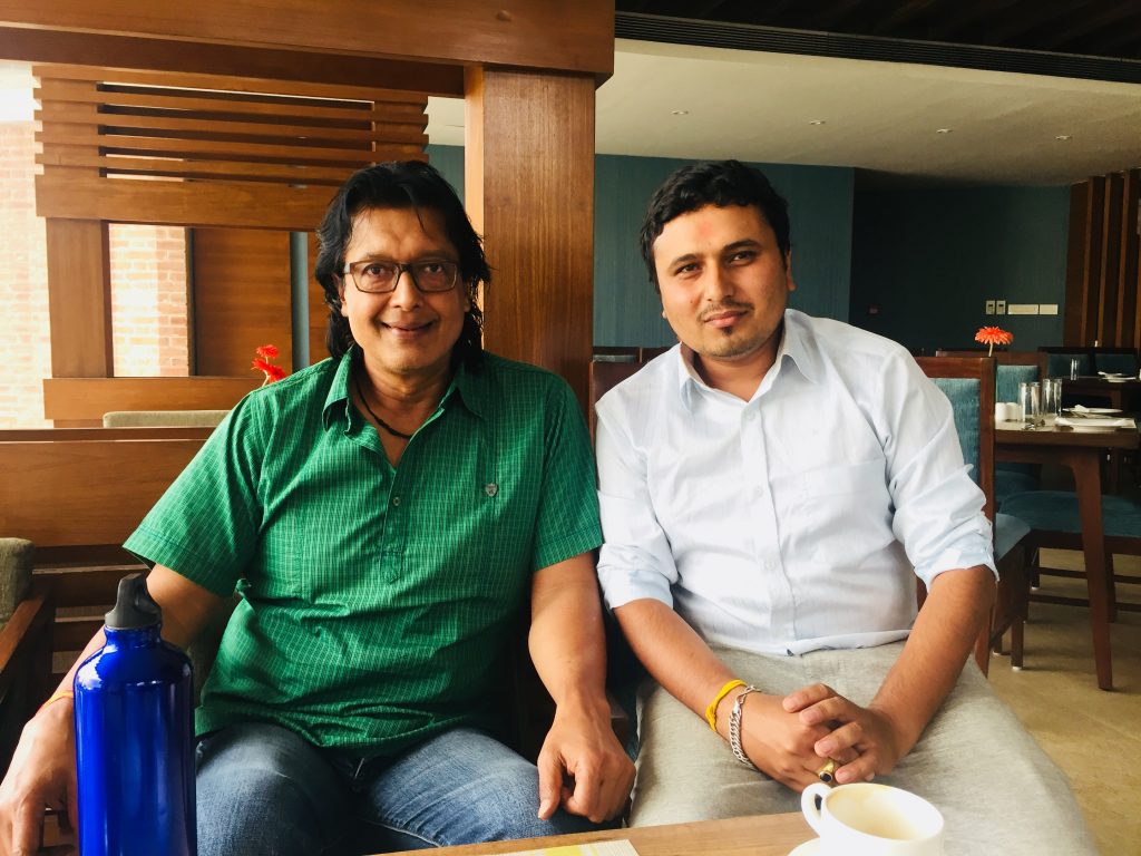 daya ram ghimire with rajesh hamal 