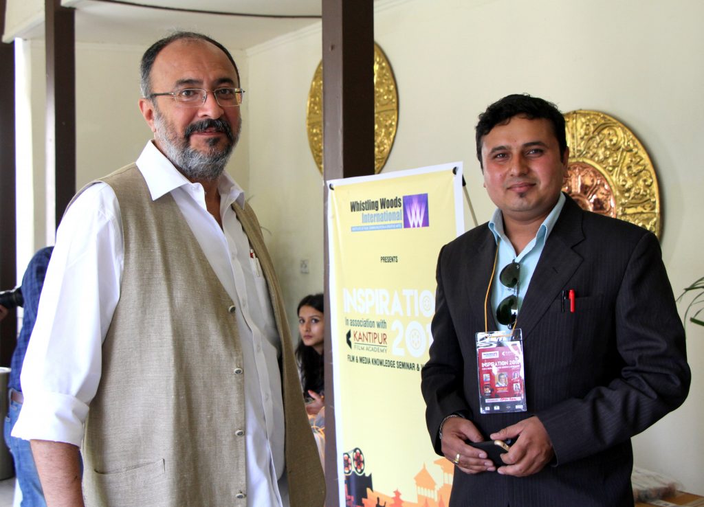 with Anjum Rajabali Director Daya Ram Ghimire 